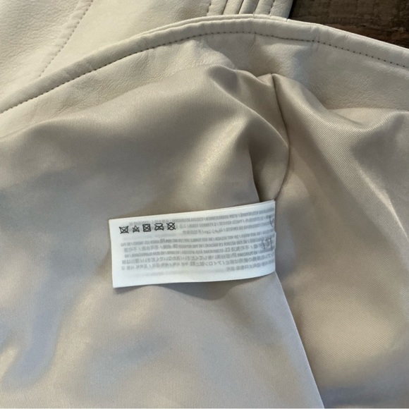 Abercrombie & Fitch Women's Vegan Leather Biker Jacket Size Large - Picture 8 of 11